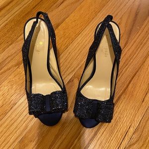 Kate Spade sparkly navy heels. Size 5. Great used condition.